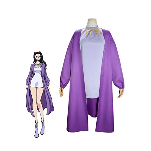 CGBF-Anime One Piece Movie Nico · Robin Disfraz de Cosplay,Señorita Adulta · Todos Los Domingos, Trajes de Uniforme para Halloween, Cumpleaños, Fiesta de Disfraces,Púrpura,M