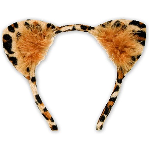 Checklife 901104 - Diadema con orejas de leopardo