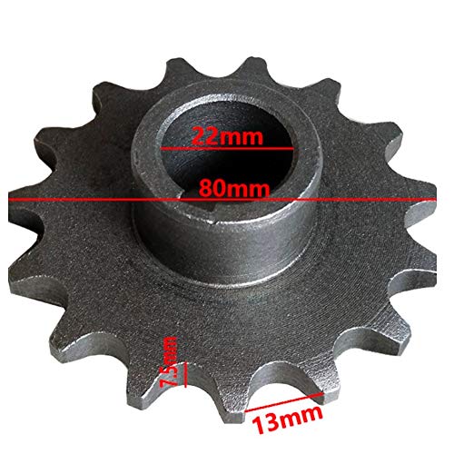 CHENYHGR 2 unids/Lote 15 Dientes 530 Engranaje de una Sola Fila de Triciclo eléctrico Engranaje de la Cadena de Motor