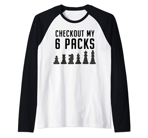 Chess Checkout Mi regalo para los amantes de los juegos de m Camiseta Manga Raglan