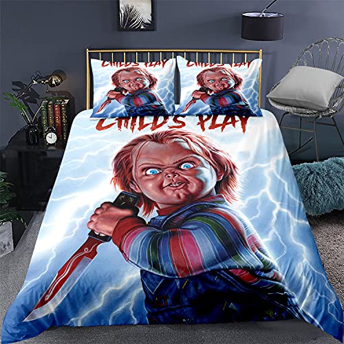 Child'S Play Krimi-Thriller - Juego de cama infantil (140 x 210 cm + 50 x 75 cm x 2)