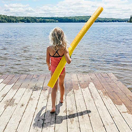 Churrco huec churro de flotación, bastoncillos EPE fideos para piscina, Nadar Diversión Flexible Piscina Espuma Agua Fideos Huecos Niños Adultos (60x2.6inch 6color)