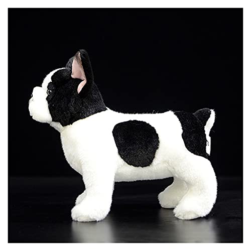 chushi Juguetes de Peluche 21 Cm Vida Real Bulldog Toys Lindo Lifelike Dog Peluche Animal Toys Cumpleaños Zzib (Color : French Bulldog, Height : 21cm)