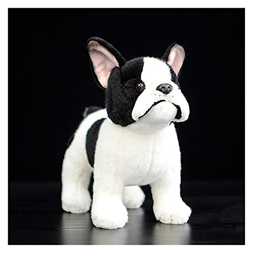 chushi Juguetes de Peluche 21 Cm Vida Real Bulldog Toys Lindo Lifelike Dog Peluche Animal Toys Cumpleaños Zzib (Color : French Bulldog, Height : 21cm)