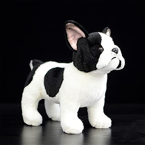 chushi Juguetes de Peluche Juguete De Peluche De Pie Lifelike De Pie Real Soft Dog Puppy Plush Animal Toy Regalo Zzib (Color : French Bulldog, Height : 21cm)