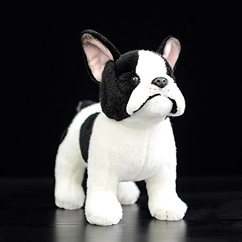 chushi Juguetes de Peluche Juguete De Peluche De Pie Lifelike De Pie Real Soft Dog Puppy Plush Animal Toy Regalo Zzib (Color : French Bulldog, Height : 21cm)