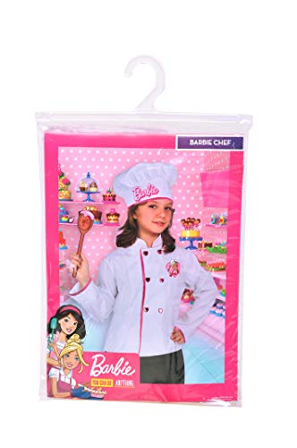 Ciao 11667 Disfraz de Barbie Chef (Chaqueta y Sombrero) para Niñas, Talla Única 5-9 Años