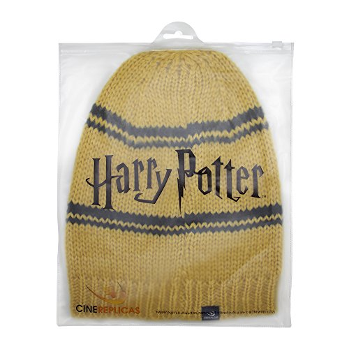 Cinereplicas - Harry Potter - Gorro Caído - Licencia Oficial - Casa Hufflepuff - Amarillo y Negro