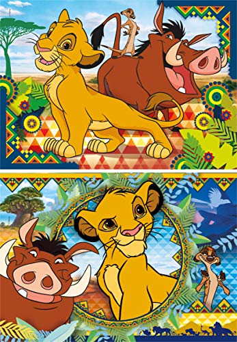 Clementoni 2 Puzzles 60 Piezas Lion King, Color Multicolor. (21604.8)