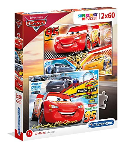 Clementoni Cars The Movie Disney 2 Puzzles 60 Piezas Cars3, Color (07131.9)