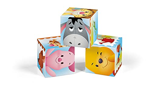 Clementoni Disney Winnie The Pooh, puzle 3 años – Cubos de 6 Piezas – Play For Future – Materiales 100% reciclados – Fabricado en Italia, Rompecabezas para niños, Dibujos Animados, Multicolor (44012)