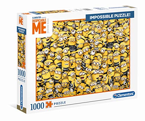 Clementoni- Puzzle impossible Minions 1000 pzas, Multicolor (39408) , color/modelo surtido