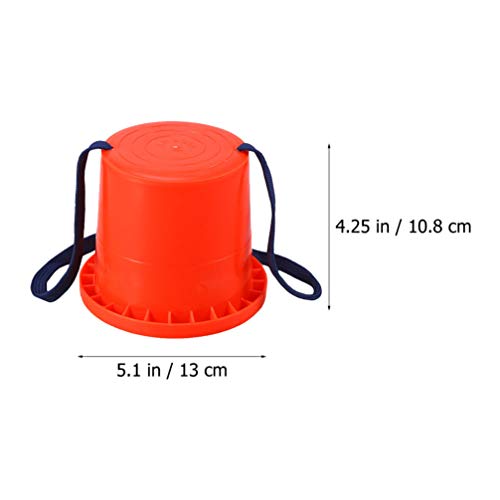 CLISPEED 2 Pares de Zancos para Niños Zancos de Cubo Juguetes de Equilibrio de Plástico para Niños Zancos para Caminar Tazas para Niños Pequeños (Color de Cuerda Aleatorio)