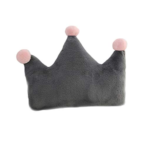 CLISPEED Almohada de La Corona del Respaldo 27. 6X19. Almohada de Cabecera en Forma de Corona de Felpa de 6 Pulgadas - Almohada de Cojín de Cuña Trasera para Sofá Cama Dormitorio Cuna Etc.