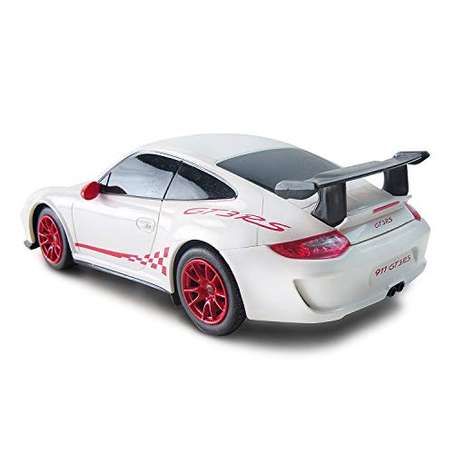 CMJ RC Cars ™ 911 Coche de control remoto con licencia oficial Coche 1:24 Escala Luces de trabajo 2.4Ghz Blanco