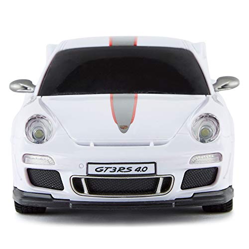 CMJ RC Cars ™ 911 Coche de control remoto con licencia oficial Coche 1:24 Escala Luces de trabajo 2.4Ghz Blanco