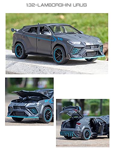 Coche Juguete para Niños 1:32 Coche De Juguete De Simulación Para Lamborghini Para Urus SUV Metal Coche Aleación Coche Diecasts & Toy Vehicles Model Model Toys Modelo Coche Aleación ( Color : Gris )