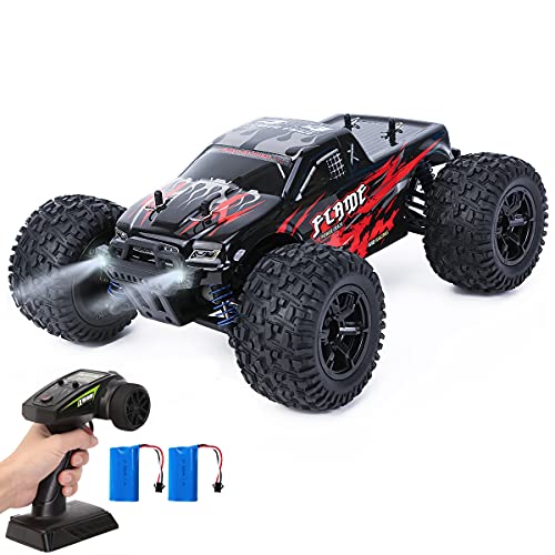 Coche teledirigido para adultos 4 WD Offroad RC Auto 48 km/h 1:16 2,4 GHz mando a distancia Monstertruck Buggy con batería impermeable Auto juguete regalo para niños adultos