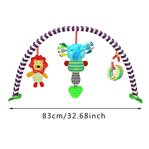 Cochecito De Juguete, Juguete del Arca del Bebé, Arco De Juguete para El Cochecito, Arco De Juguete para El Cochecito, Cama O Silla De Paseo con Sonajero Y Dispositivo Cama De Música para Bebé