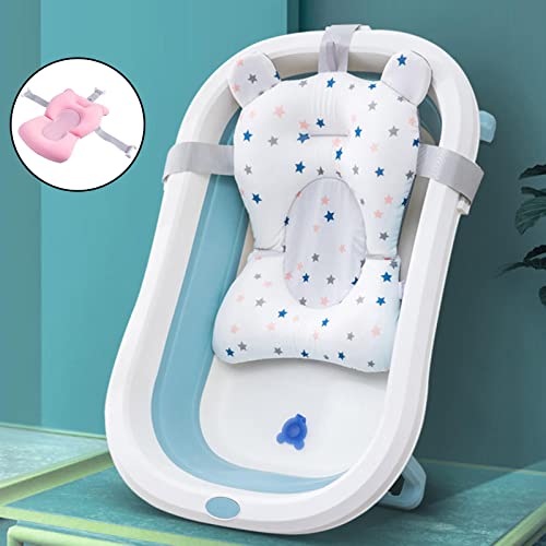 Colcolo Estera de La Ducha de Seguridad para Bebés Mat de Baño Suave Bañera de Baño Mat de Asiento Regalos Ajustables - Rosa