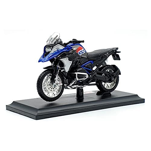 Colección de modelos Relación de motocicleta juguete 1:18 Compatible with B-M-W R1200GS 2017 Alloy Diecast Motorycle Modelo Workable Shork Absorber Juguete Niños Regalos Lacio de juguete Pasatiempos