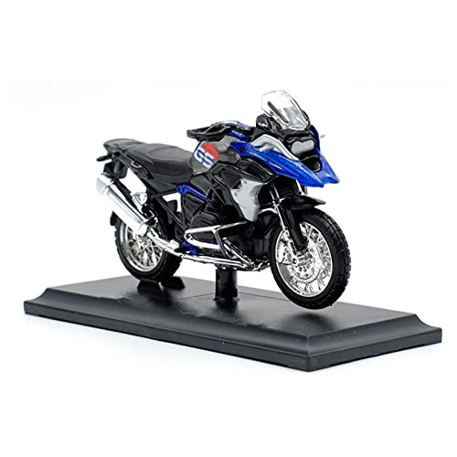 Colección de modelos Relación de motocicleta juguete 1:18 Compatible with B-M-W R1200GS 2017 Alloy Diecast Motorycle Modelo Workable Shork Absorber Juguete Niños Regalos Lacio de juguete Pasatiempos