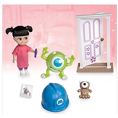 Colección oficial de animadores de Disney Monsters Inc Conjunto de minijuegos de muñeca Boo