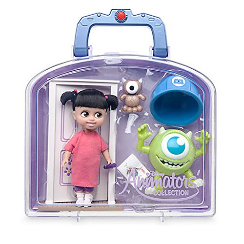 Colección oficial de animadores de Disney Monsters Inc Conjunto de minijuegos de muñeca Boo