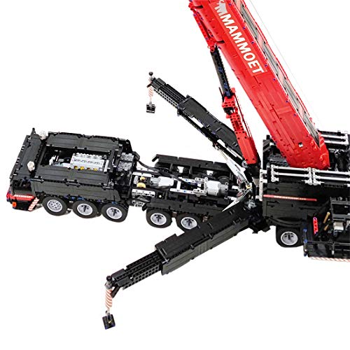 ColiCor Technic Crane 7769pcs 1:20 2.4G Control remoto Technics RC Mobile All-Terrain Crane con 12 motores y 9 Puentes Compatible con Lego