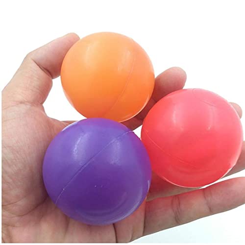 COLiJOL Navidad 100 Pcs a Prueba de Aplastamiento Plaza de Plástico Bolas de Juego Bpa sin Bordes Afilados Bolas de Mar para Tiendas de Campaña Túneles Color Aleatorio Necesidades Diarias