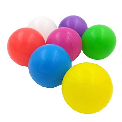 COLiJOL Navidad 100 Pcs a Prueba de Aplastamiento Plaza de Plástico Bolas de Juego Bpa sin Bordes Afilados Bolas de Mar para Tiendas de Campaña Túneles Color Aleatorio Necesidades Diarias