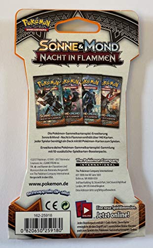 collect-it 1 Booster im Blister - SM3 - Nacht in Flammen - Deutsch - Pokemon