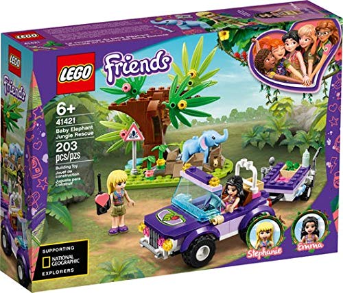 Collectix Lego Friends 41421 - Juego de salvavidas de elefante con transportador + 30412 picnic en el parque (bolsa de plástico)