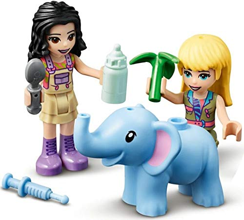 Collectix Lego Friends 41421 - Juego de salvavidas de elefante con transportador + 30412 picnic en el parque (bolsa de plástico)