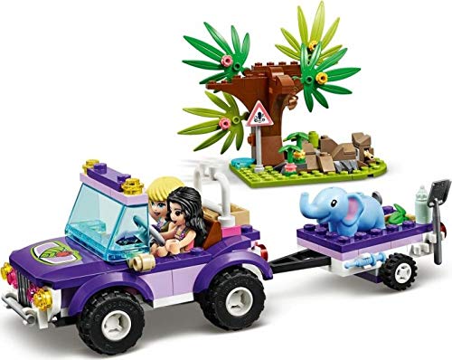 Collectix Lego Friends 41421 - Juego de salvavidas de elefante con transportador + 30412 picnic en el parque (bolsa de plástico)