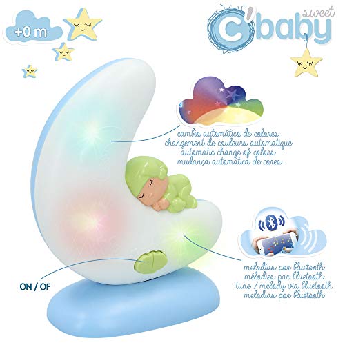 ColorBaby - Lámpara musical infantil con melodías por bluetooth c'baby sweet (43528)