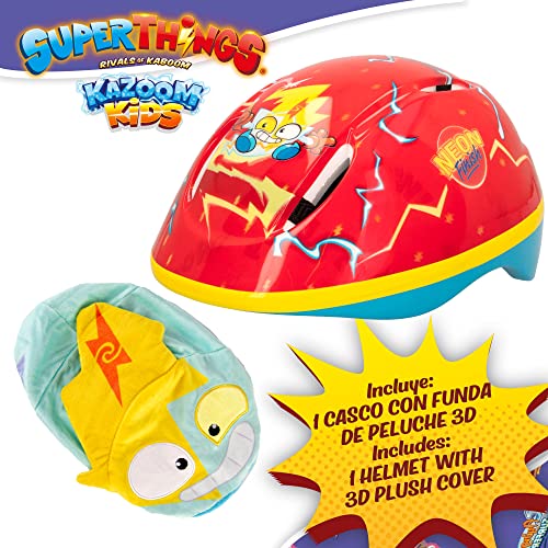 ColorBaby SuperThings - Superthings - Casco 3D c/Funda de Peluche (77284)