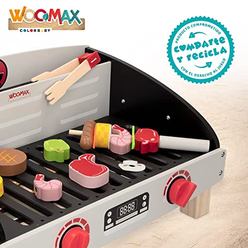 ColorBaby WOOMAX 49315 - Woomax-Mesa Barbacoa Madera +3a