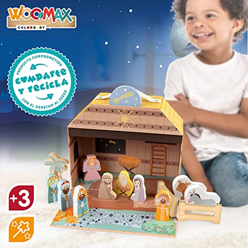 ColorBaby WOOMAX 49324 - Woomax-Belen Madera 15 pcs +3a