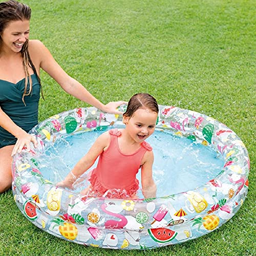 com-four® Piscina Infantil Redonda - Piscina Infantil Hinchable - Piscina - Pequeña Piscina emergente para el jardín - Aprox. 120 x 25 cm