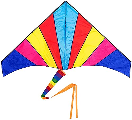 cometa infantil cometas para niños Cometa Rainbow Arrow con colas y cuerda para cometas para niños y amp; Adultos, fácil de volar, gran cometa para principiantes para todos: colorido(Color:100M Str