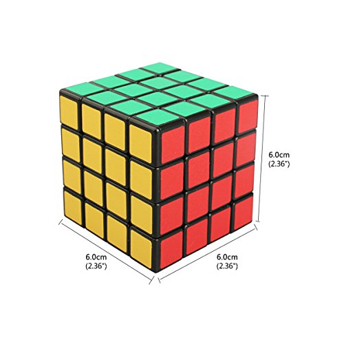 Cooja 4x4 Cube, Speed Cube Magic Puzzle Cubo Rompecabezas Brain Teaser Cubos Inteligentes Regalos para Niño Adulto