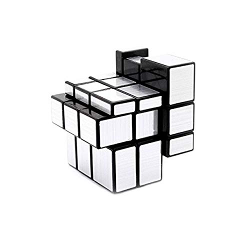 Cooja Cubo Mirror Cubo Espejo, Magic Cube 3x3 Cubo Especial Silver Mirror, Pegatinas Cube Cubo de Velocidad