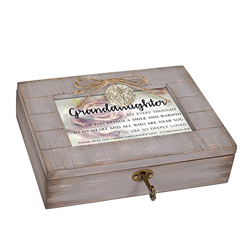 Cottage Garden - Caja de música para nieta con texto en inglés «You Are Loved Grey Envejecided»