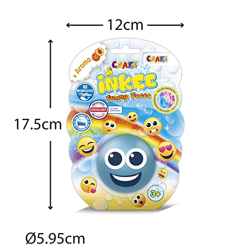 CRAZE INKEE Funny Faces Bombas Niños, Cambia Burbujas Perro Unicornio piña Emoji Color Juguetes baño, 22450, Multicolor