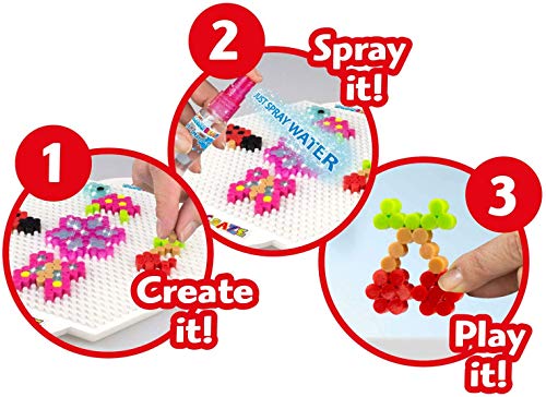 CRAZE Juego de cuentas para niña para manualidades, Splash Beadys Beadys XXL Megaset Empleo Set para niños Activity Bundle Girls, incluye accesorios 27691, Fuse Beads