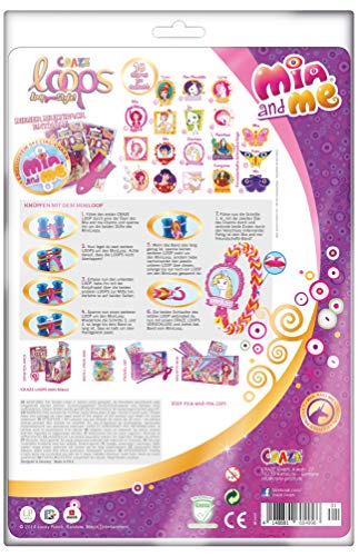 CRAZE Loops Mega Bundle 24096 - Juego de 2 Anillos de Tobillo con Muchos Accesorios, Pulsera para niñas, Multicolor