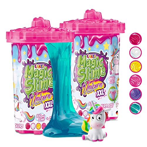 CRAZE Magic Slim Unicorn XXL 30905 - Juego de 2 Unidades con Figura de Unicornio (1600 ml)