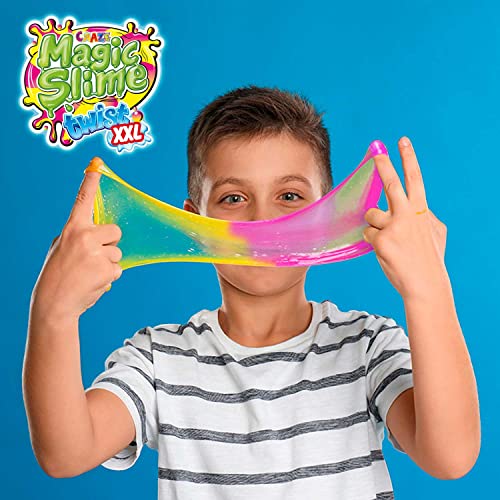 CRAZE Magic Slime Twist 2er Set Kinderschleim in unterschiedlichen Farbmischungen Neon Metallic Look, 30882 30882-Juego de 2 Diferentes Mezclas neón Metalizados, Color Colorido niños