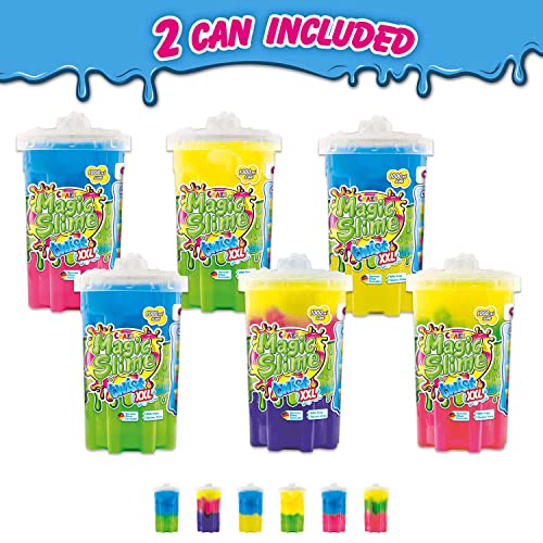 CRAZE Magic Slime Twist 2er Set Kinderschleim in unterschiedlichen Farbmischungen Neon Metallic Look, 30882 30882-Juego de 2 Diferentes Mezclas neón Metalizados, Color Colorido niños